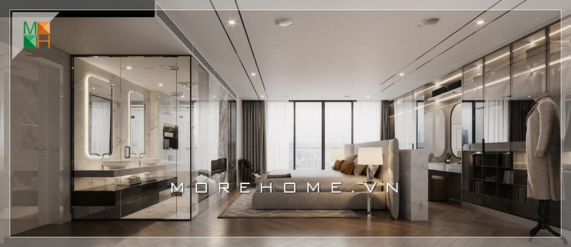 Khi bước vào phòng ngủ, bạn sẽ cảm nhận được sự thoải mái và thư giãn của một thế giới tiên cảnh. Nội thất phòng ngủ hiện đại được thiết kế với sự khoa học, sắp xếp bố cục hợp lý, phù hợp với không gian nhà phố, chung cư cao cấp, biệt thự. Những mẫu thiết kế độc đáo, sang trọng sẽ đem lại cho bạn những trải nghiệm tuyệt vời nhất.